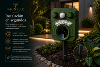Faunelle® Guardian Solar – Ahuyentador Ultrasónico Solar para Gatos y Pequeños Animales