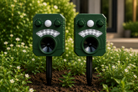 Faunelle® Guardian Solar – Ahuyentador Ultrasónico Solar para Gatos y Pequeños Animales