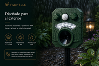 Faunelle® Guardian Solar – Ahuyentador Ultrasónico Solar para Gatos y Pequeños Animales